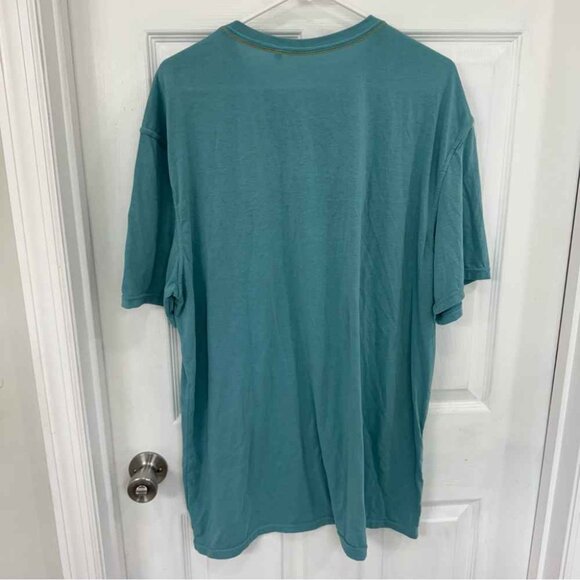 Marsh Wear Men’s Teal Tee with Camo Pocket - Picture 2 of 4